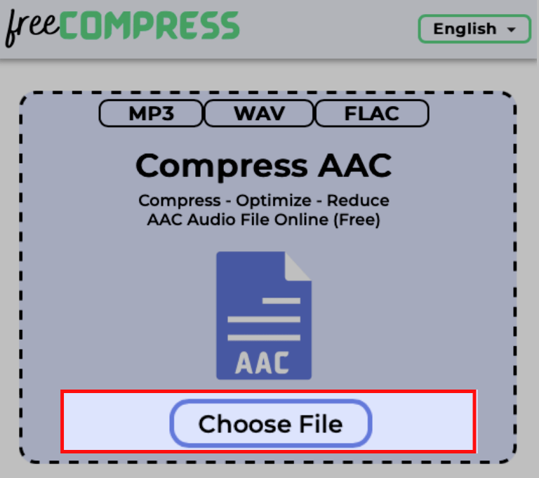 choose AAC file