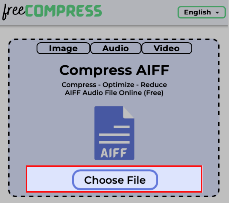 choose AIFF file