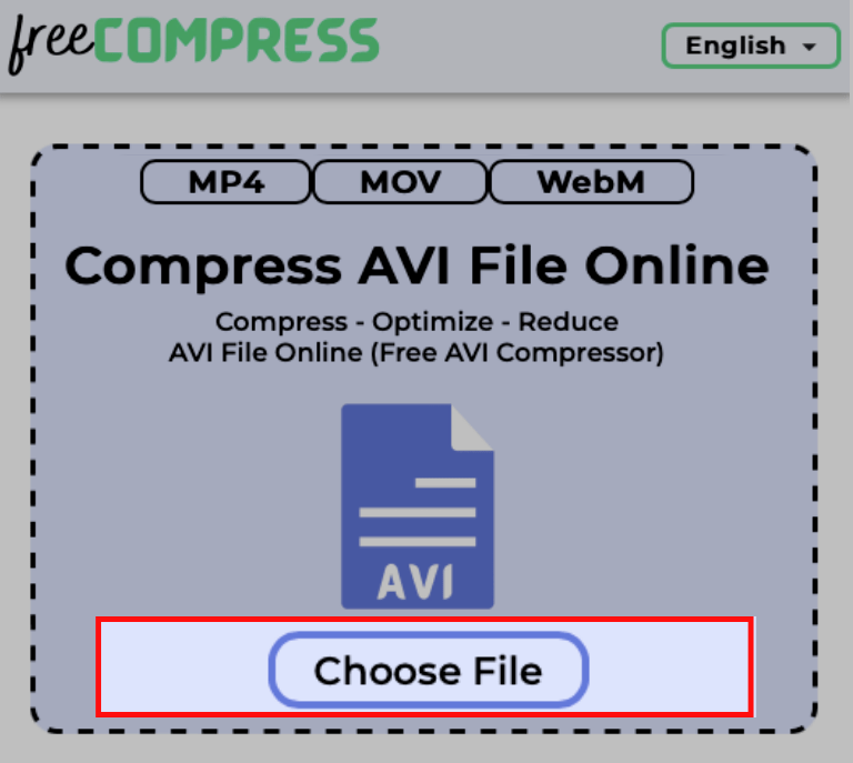 choose AVI file