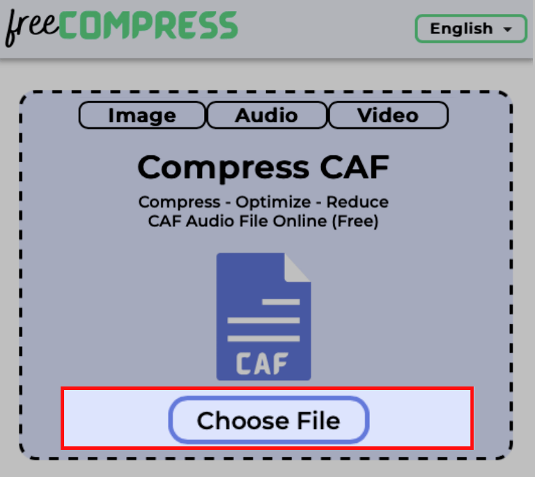 choose CAF file