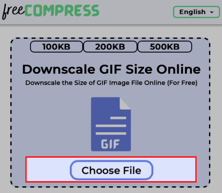 Choose GIF File to Downscale Size