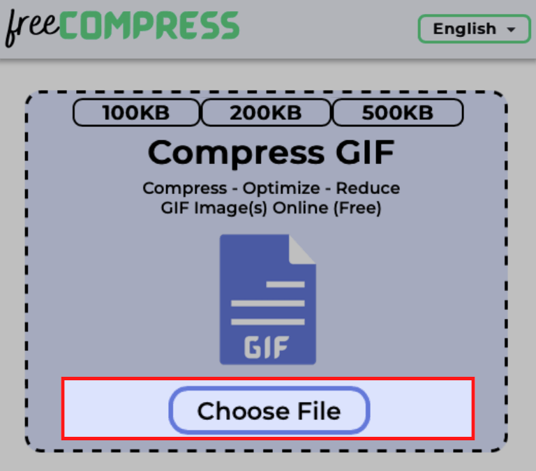 Choose GIF to Compress