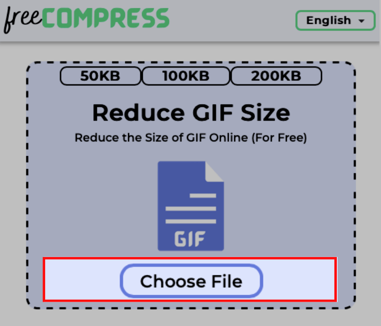 Choose the GIF to reduce its size