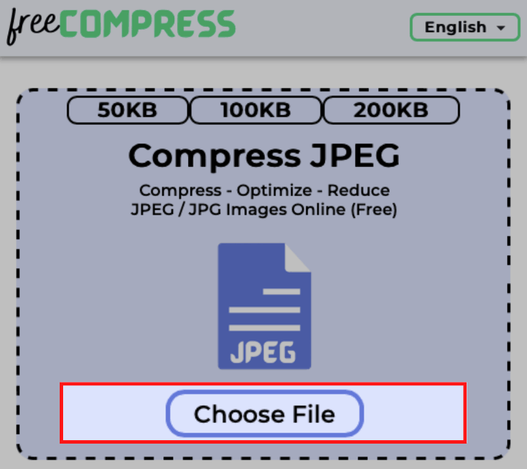 Choose JPEG image to compress