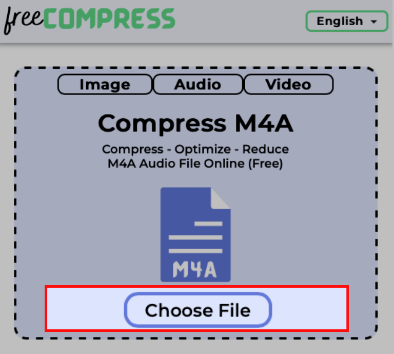 choose M4A file