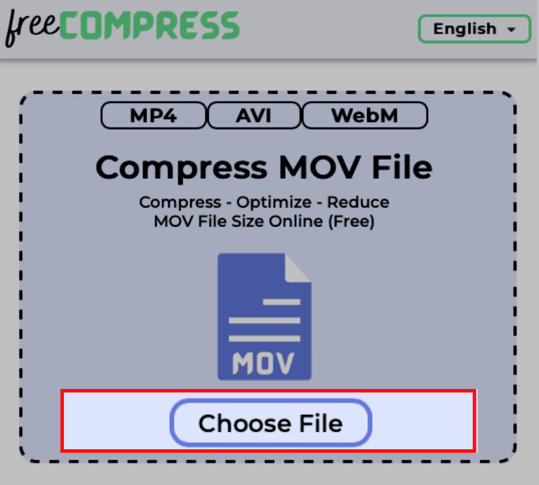 choose MOV file
