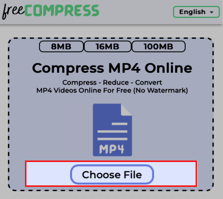 choose MP4 file