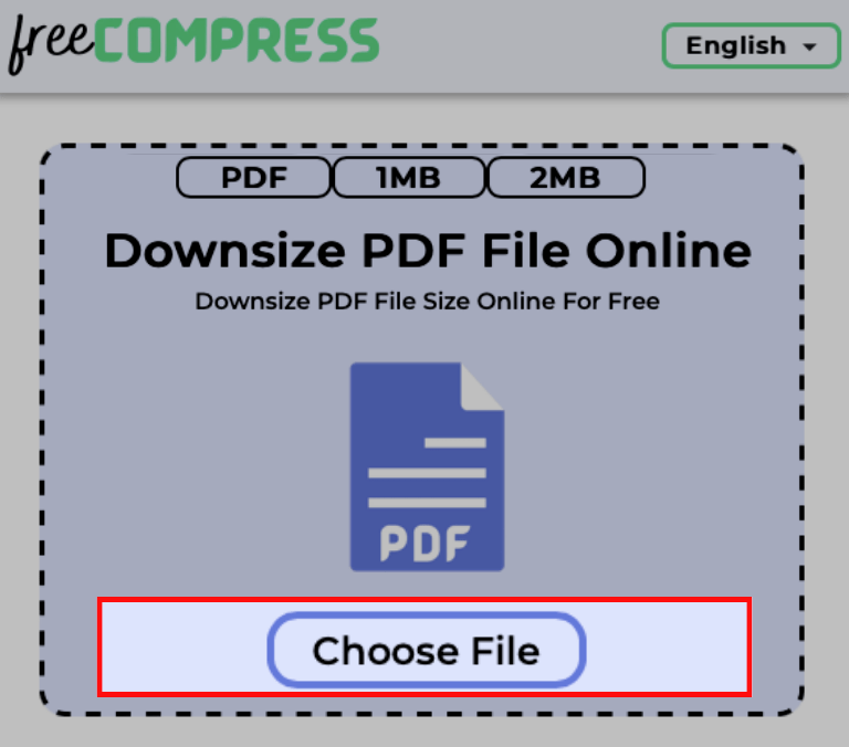 Choose PDF File to Downsize