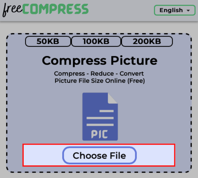 Choose Picture to Compress Online