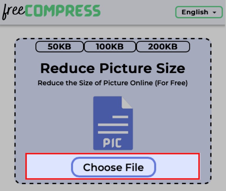 Choose the picture to reduce its size