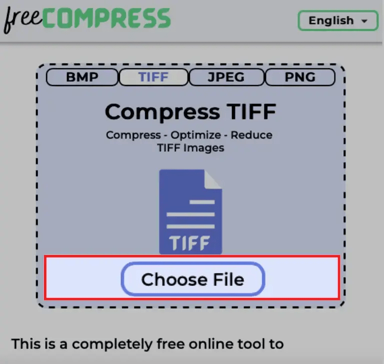 choose tiff file