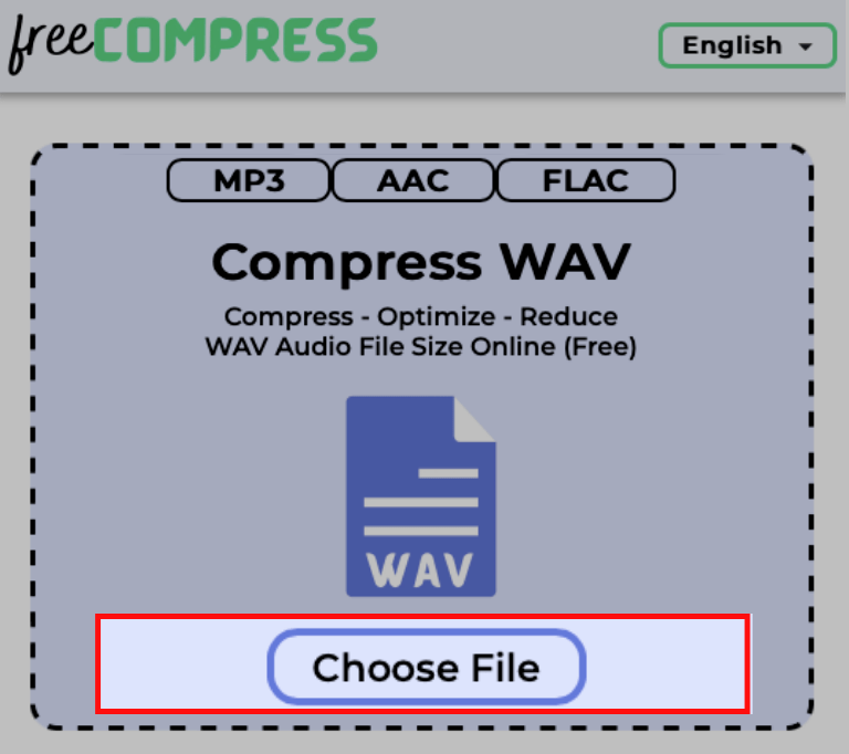 choose WAV file