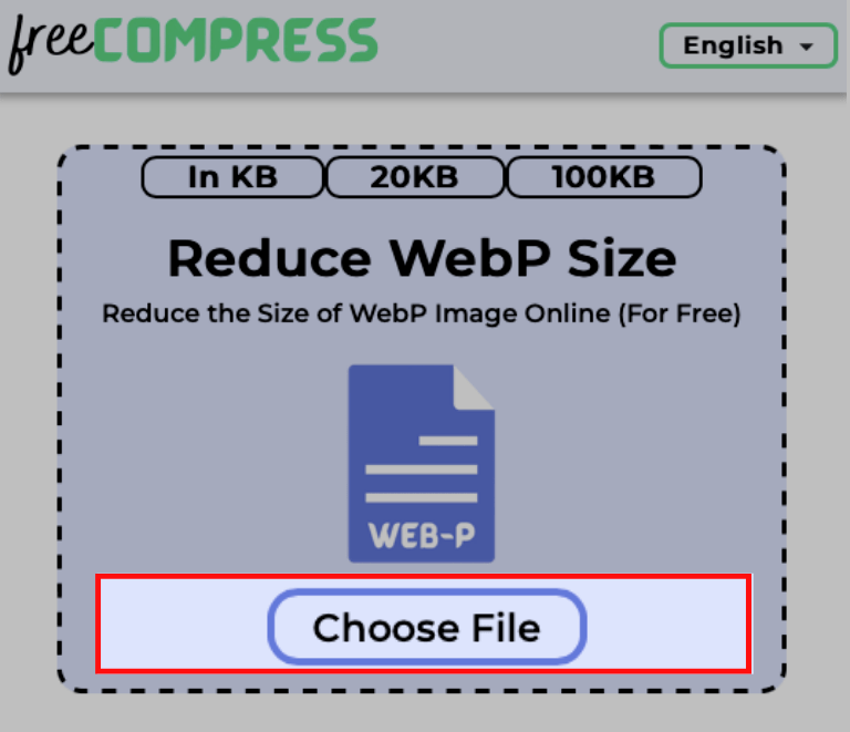 Choose the WebP image to reduce its size
