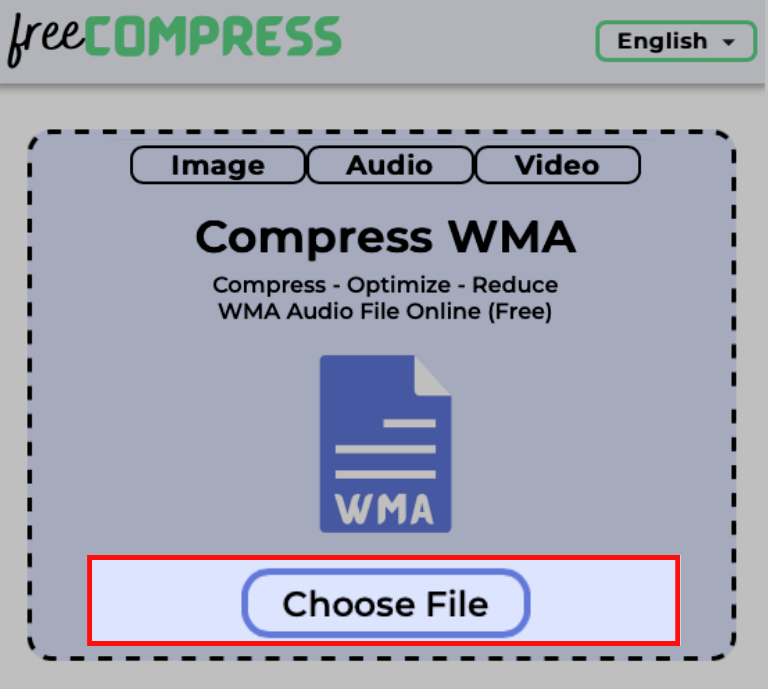 choose WMA file