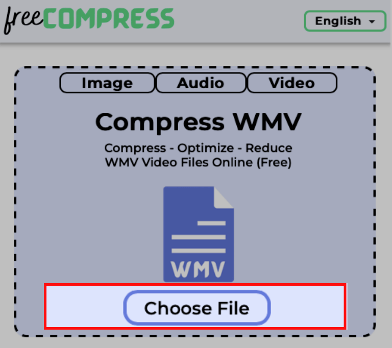 choose WMV file