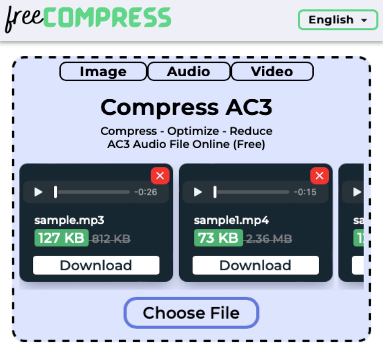 compress AC3 online