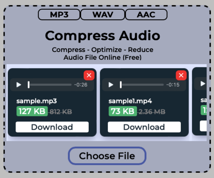 download compressed audio file