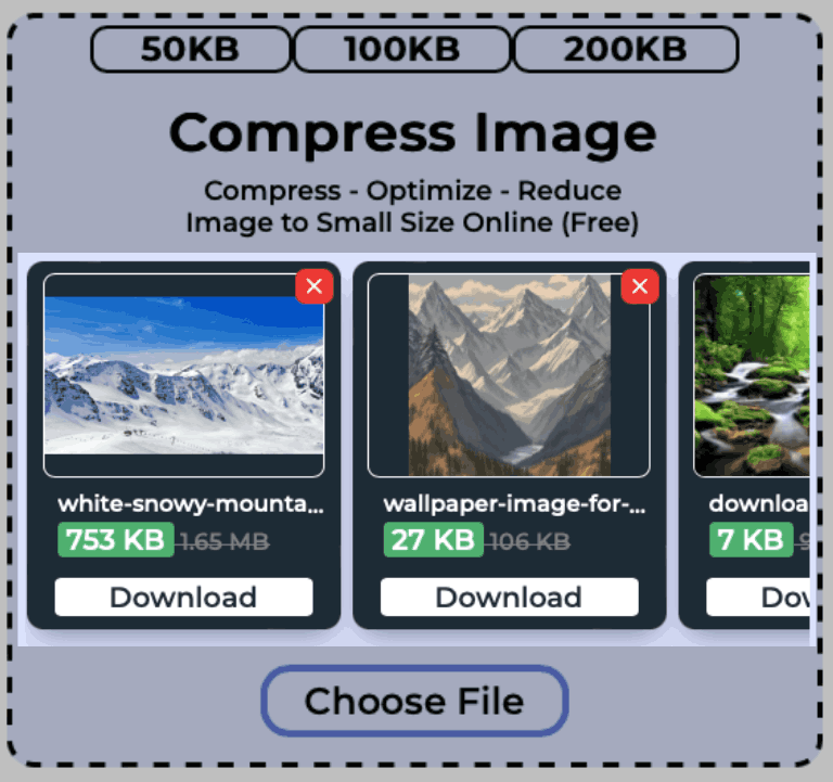 download compressed images