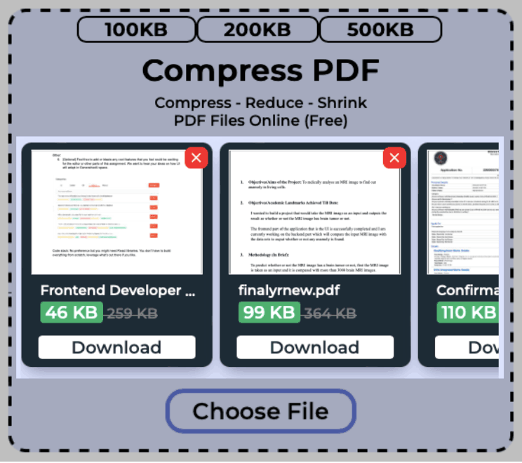 Download Compressed PDF Files