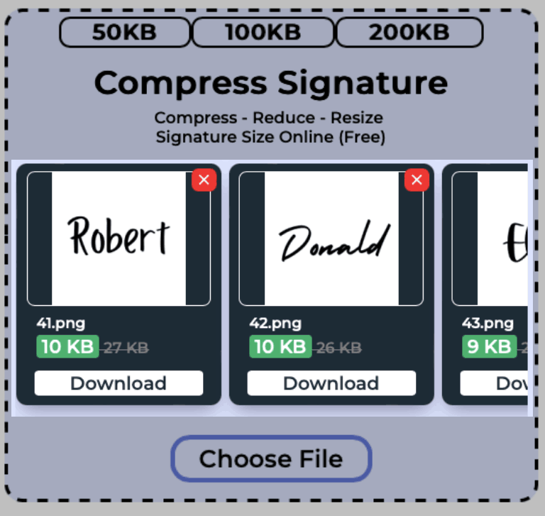 Download Compressed Signatures