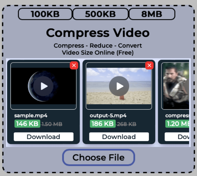 download compressed video files