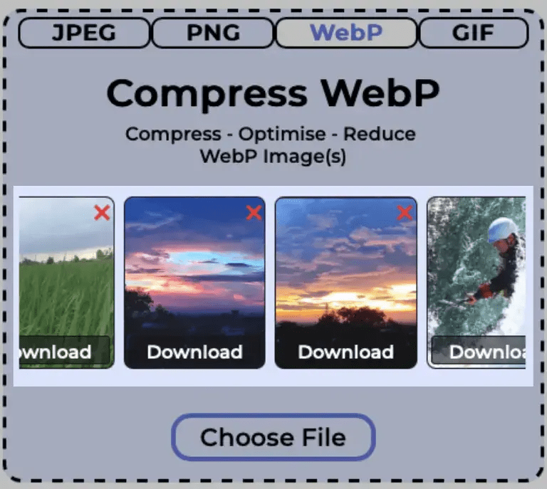 download compressed webp images