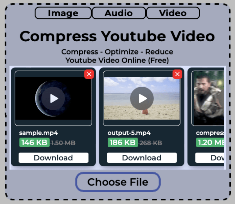 download compressed Youtube video