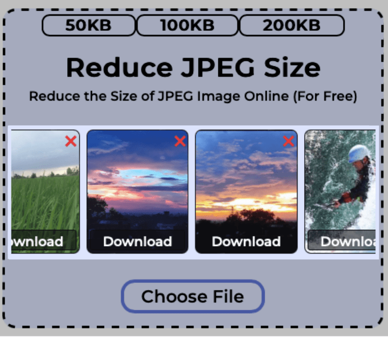 Download reduced JPEG images