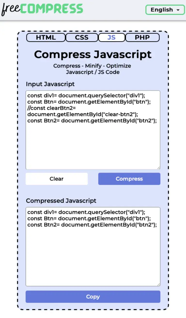 minified javascript source code