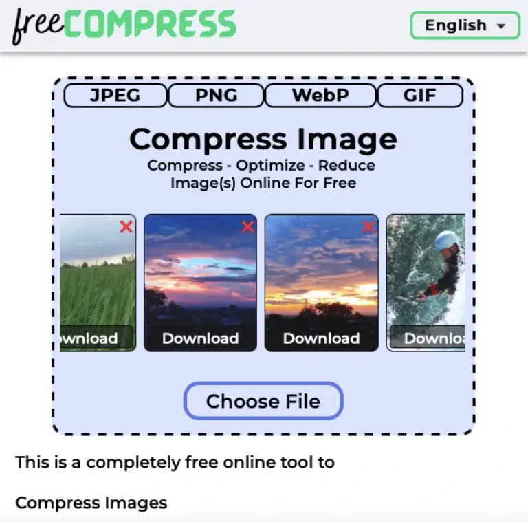 multiple compressed images