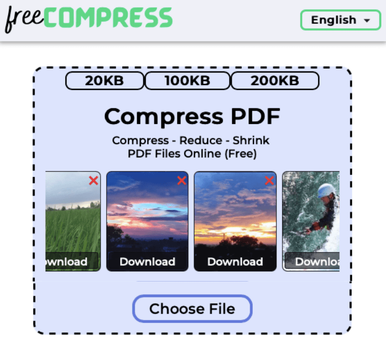 multiple compressed PDF files