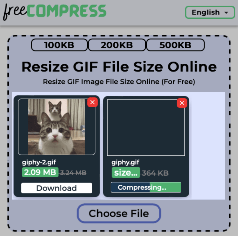 Size of Multiple GIF Files Getting Resized