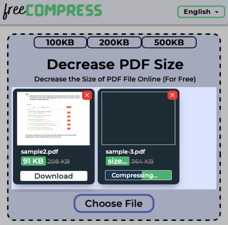 Size of Multiple PDF Files Getting Decreased