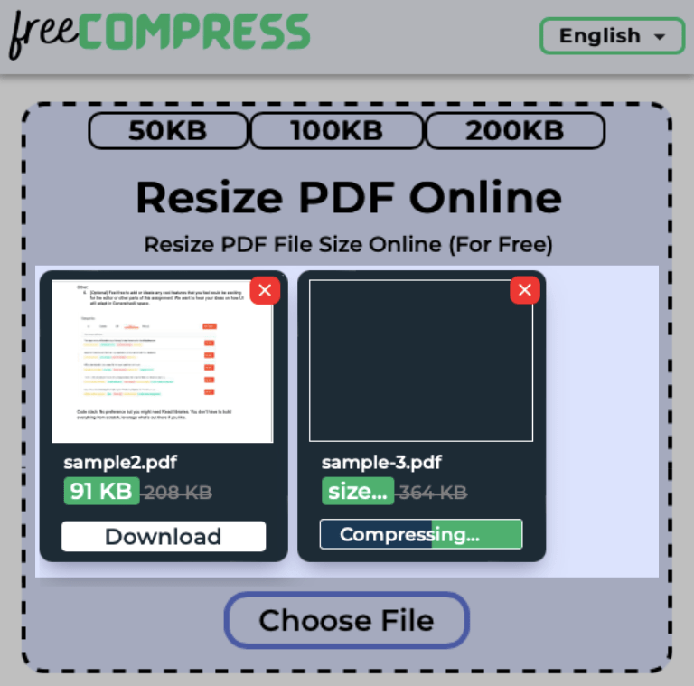 Size of multiple PDF files getting resized