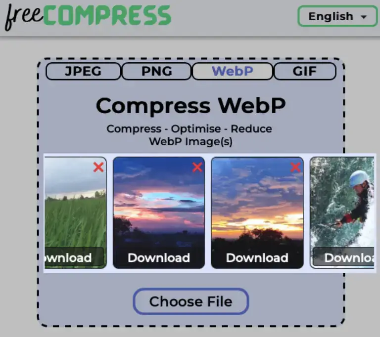 optimized webp images