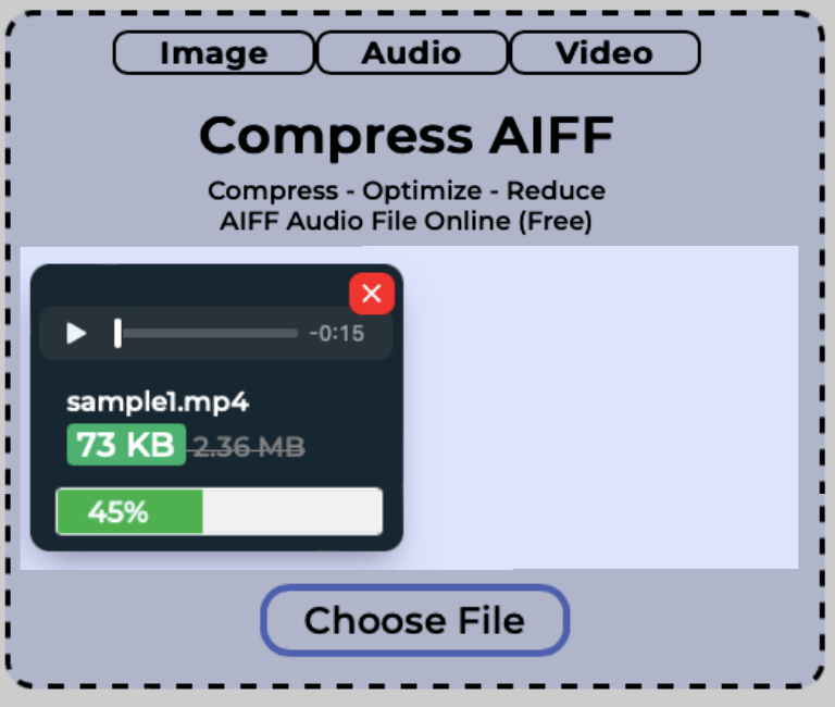 Compress AIFF File Online Free 