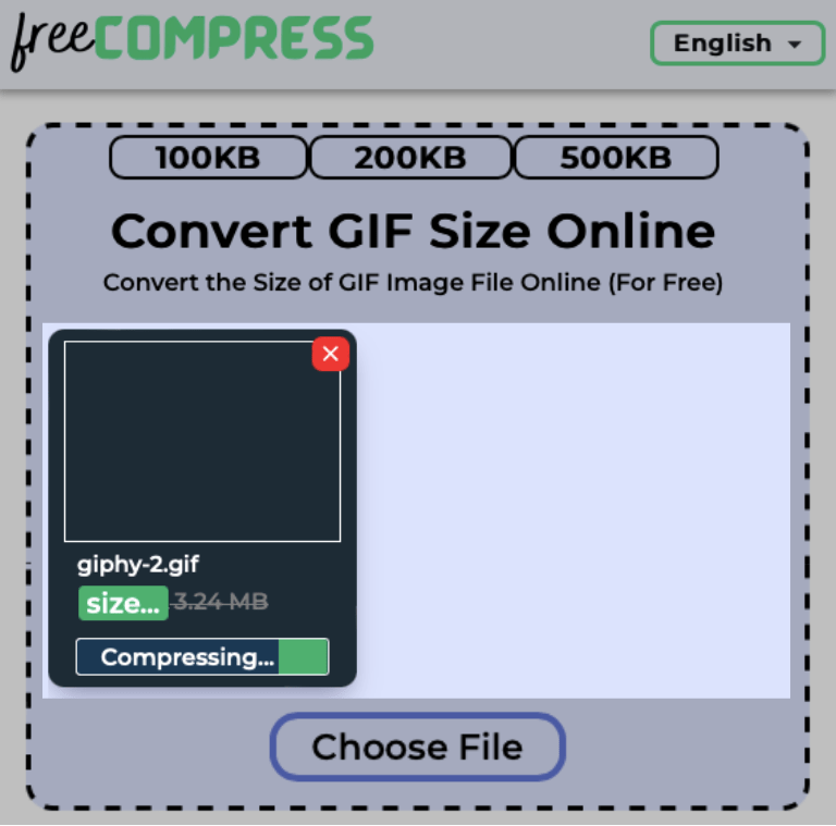 Size of a Single GIF File Getting Converted