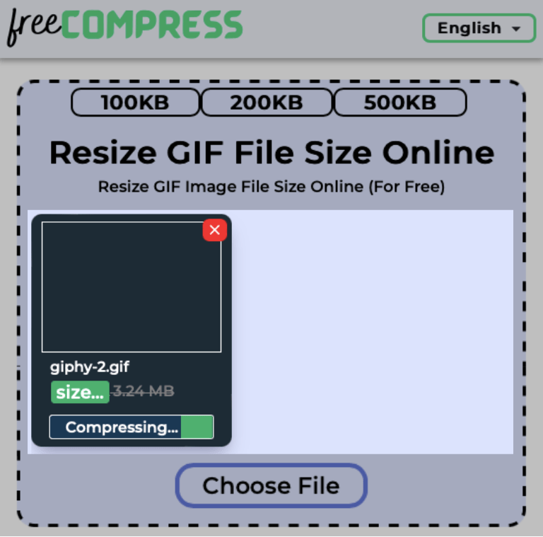 Size of a Single GIF File Getting Resized