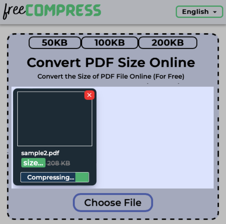 Size of a Single PDF File Getting Converted