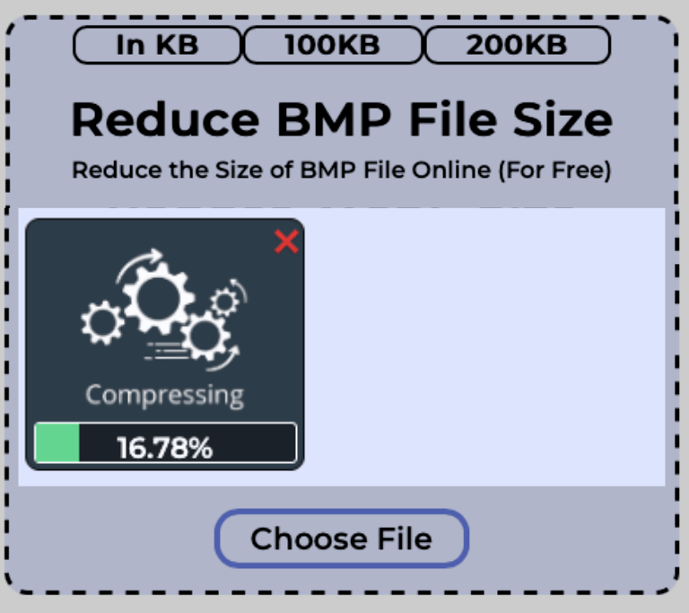 Size of a single BMP file getting reduced
