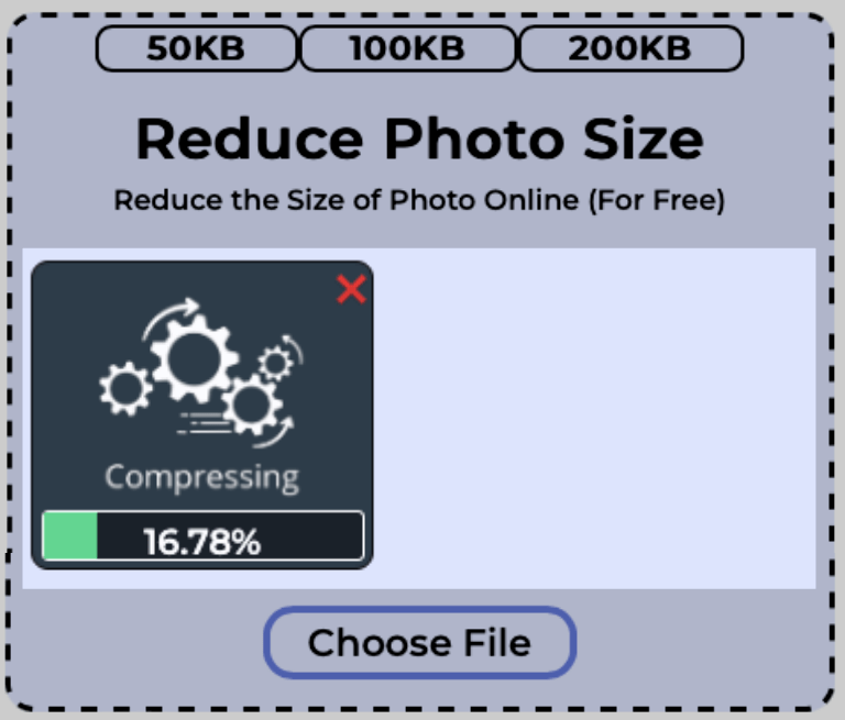 Size of a single photo getting reduced