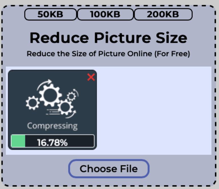 Size of a single picture getting reduced