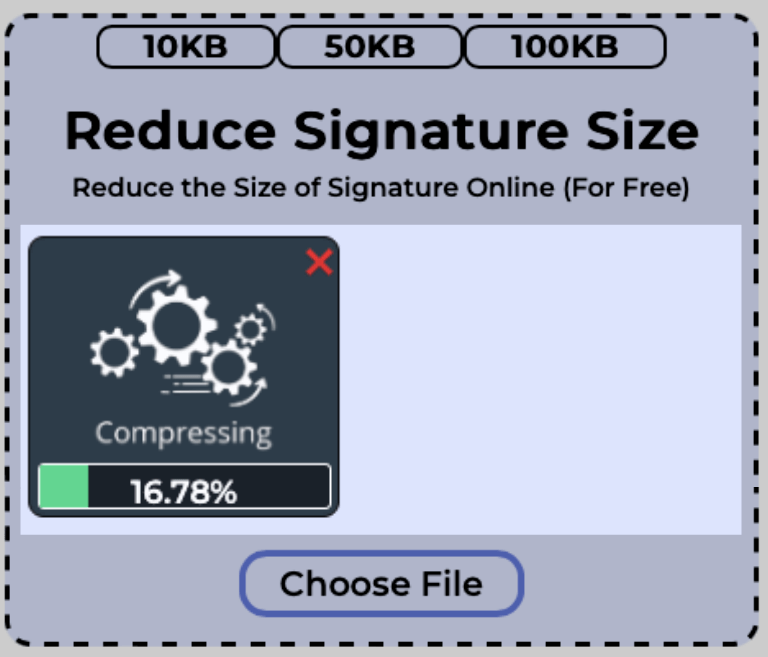Size of a single signature getting reduced