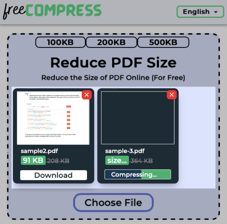 Size of multiple PDFs getting reduced